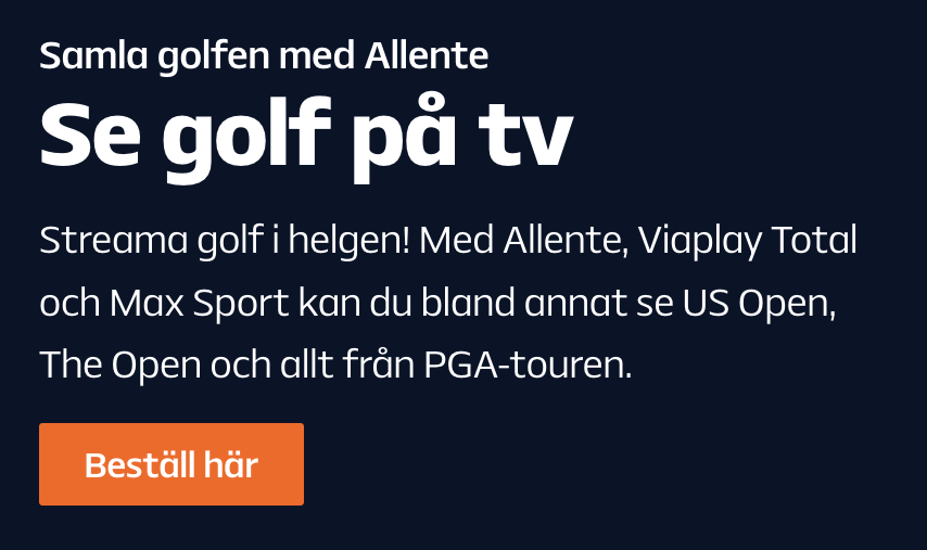 Golf på TV streaming